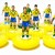 Subbuteo Andrew Table Soccer Sweden 2021 National Team on Classic Hasbro Bases